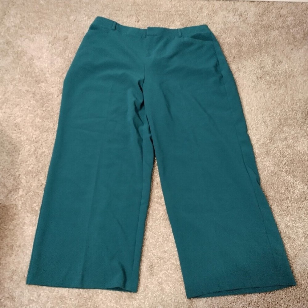 Torrid Teal Wide Leg Trousers Dress Pants